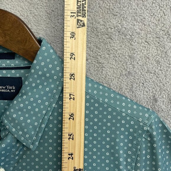 NEW Jachs New York Men's S Short-Sleeved Green Button-Down Shirt - Picture 5 of 8